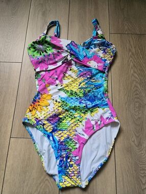 Roidal Colorful Classic Onepiece Swimsuit Size 10 E Cup